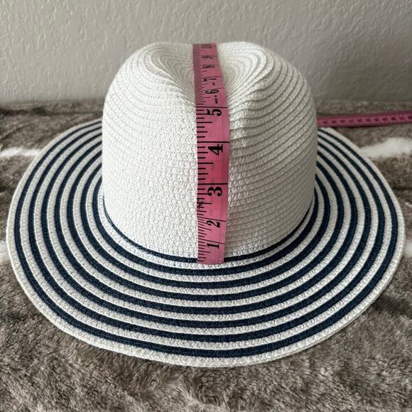 JONES NEW YORK Women's Sun Hat Sz OS Summer Cruise Ship Cabana Beachy Nautical - Picture 6 of 8